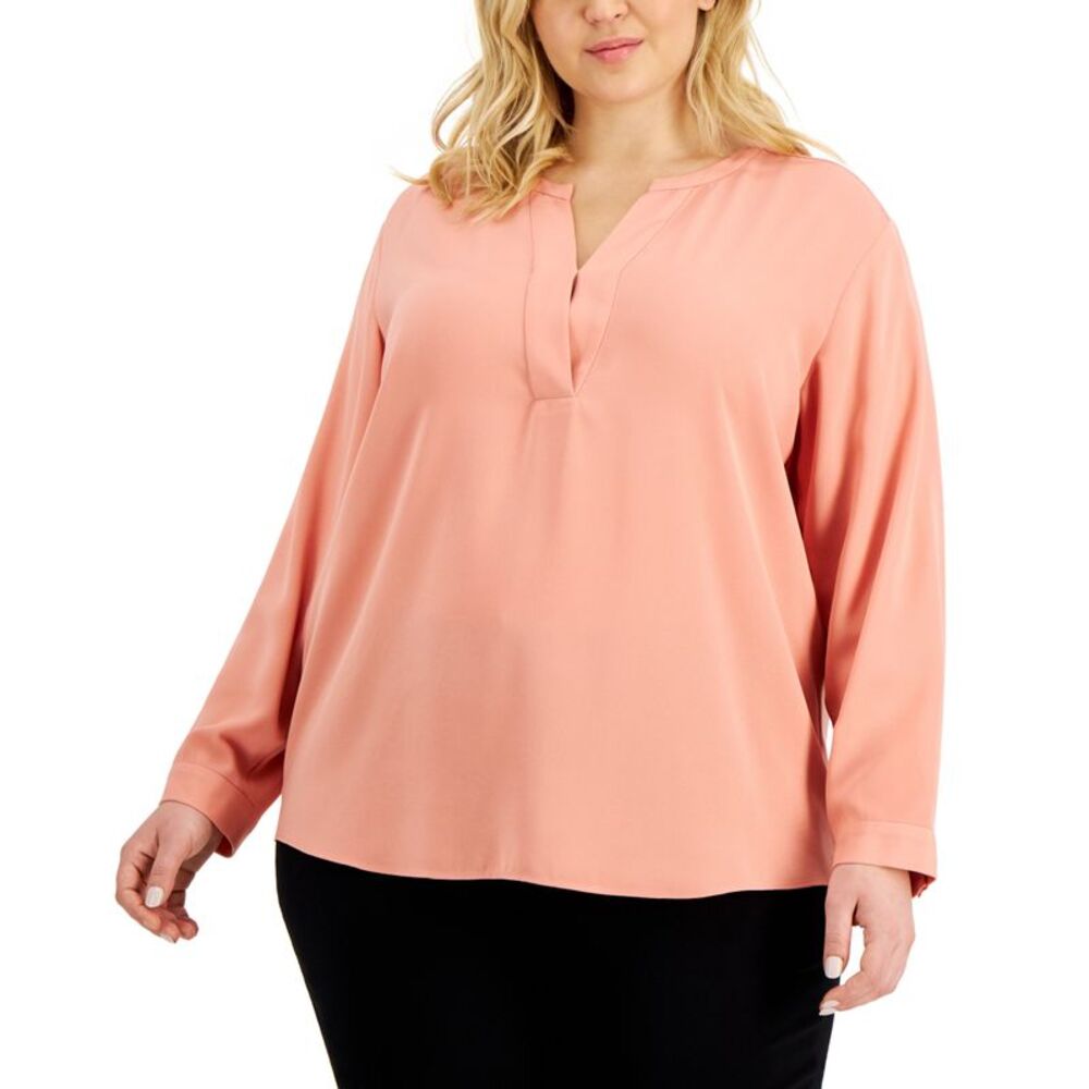 Alfani Plus Size Shirttail Top